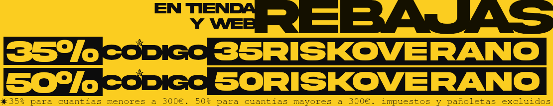 Rebajas de verano risko montañismo, scout, trabajos en altura